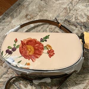 Floral Cream shoulder Bag NWT